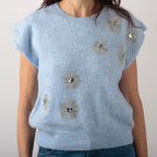 Maglia con micro paillettes