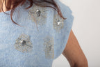 Maglia con micro paillettes