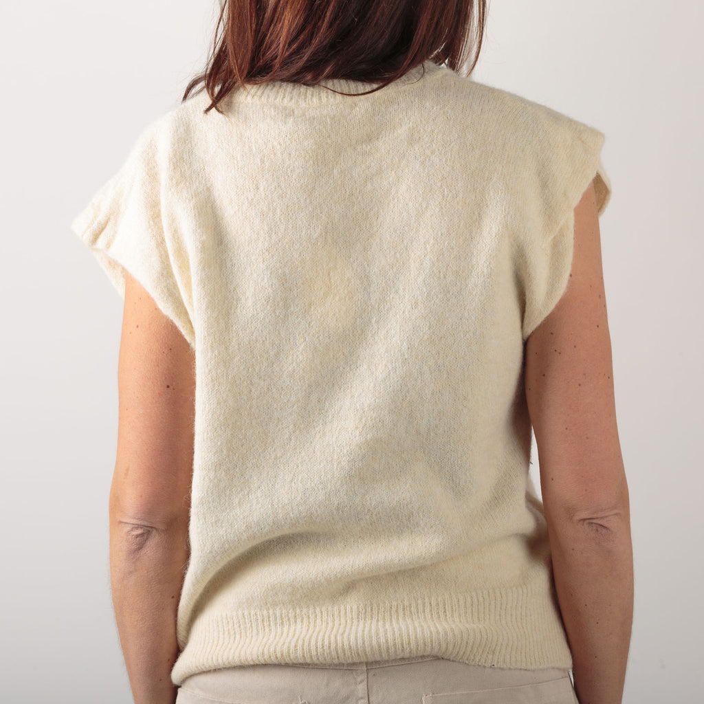 Maglia con micro paillettes